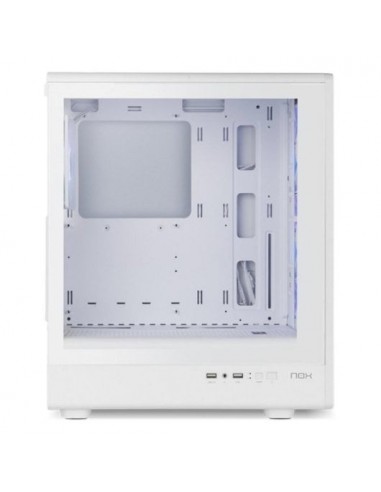 Nox Infinity IOTA Mesh ARGB Caja ATX/mATX Vidrio Templado Blanca