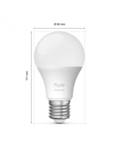 Philips Hue Essential Bombilla Inteligente A60 E27 806 lm 8W Pack de 3 Unidades