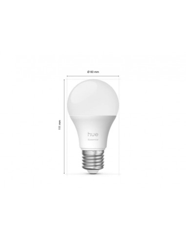 Philips Hue Starter kit Essential: 3 Bombillas Inteligentes E27 806 lm + Hue Bridge
