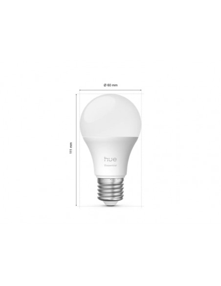 Philips Hue Starter kit Essential: 3 Bombillas Inteligentes E27 806 lm + Hue Bridge