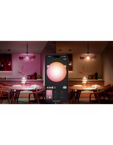Philips Hue Starter kit Essential: 3 Bombillas Inteligentes E27 806 lm + Hue Bridge