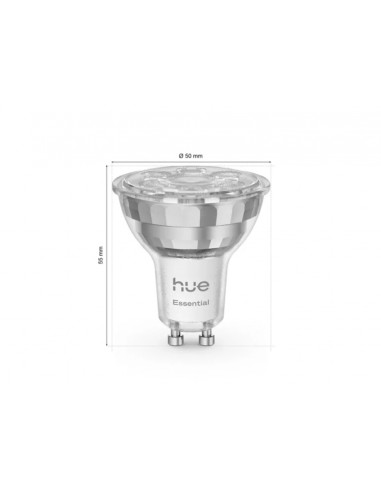 Philips Hue Starter kit Essential: 3 Bombillas Inteligentes GU10 345 lm + Hue Bridge