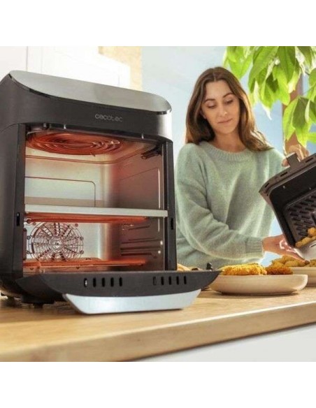 Cecotec Cecofry FoodCourt 11000 Connected C Freidora de Aire de 11 Litros, Doble Compartimento
