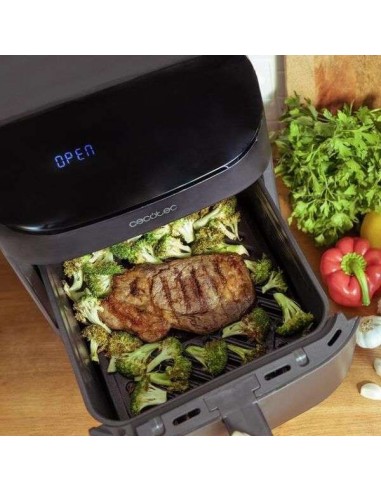 Cecotec Cecofry FoodCourt 11000 Connected C Freidora de Aire de 11 Litros, Doble Compartimento
