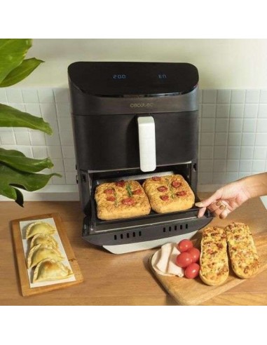Cecotec Cecofry FoodCourt 11000 Connected C Freidora de Aire de 11 Litros, Doble Compartimento