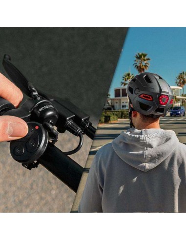 Cecotec BrainGuard Flash L-XL Casco con Intermitentes, Luz Frontal y Trasera Bluetooth