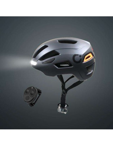Cecotec BrainGuard Flash L-XL Casco con Intermitentes, Luz Frontal y Trasera Bluetooth