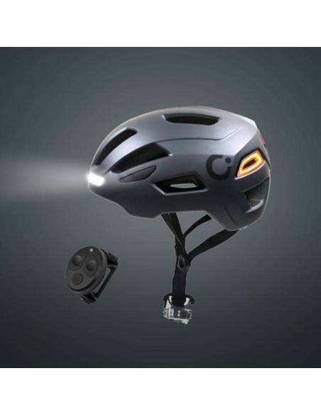 Cecotec BrainGuard Flash L-XL Casco con Intermitentes, Luz Frontal y Trasera Bluetooth