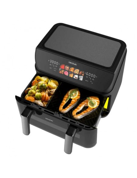 Cecotec Cecofry&Grill Duoheat 10000 Freidora de Aire con Cuatro Resistencias 10 Litros, 2800W