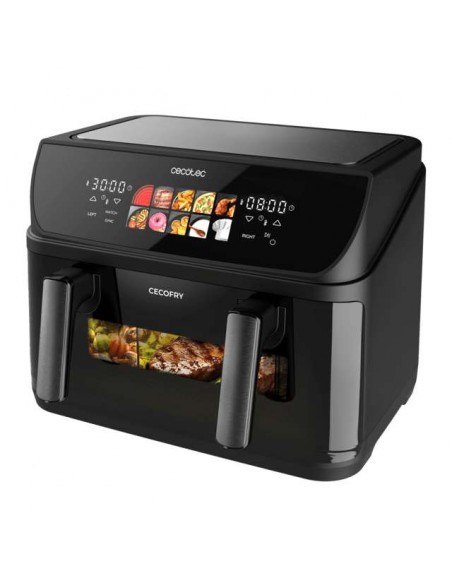 Cecotec Cecofry&Grill Duoheat 10000 Freidora de Aire con Cuatro Resistencias 10 Litros, 2800W