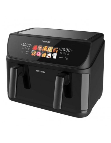 Cecotec Cecofry&Grill Duoheat 10000 Freidora de Aire con Cuatro Resistencias 10 Litros, 2800W