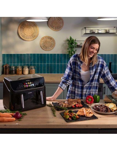 Cecotec Cecofry&Grill Duoheat 10000 Freidora de Aire con Cuatro Resistencias 10 Litros, 2800W