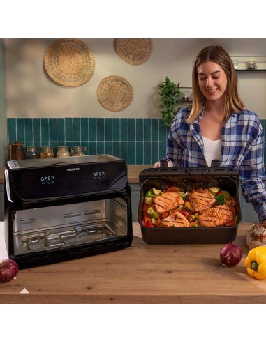Cecotec Cecofry&Grill Duoheat 10000 Freidora de Aire con Cuatro Resistencias 10 Litros, 2800W