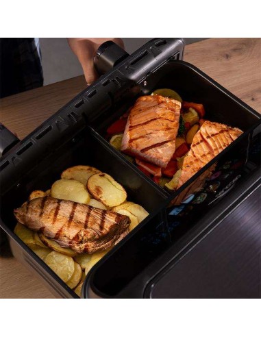Cecotec Cecofry&Grill Duoheat 10000 Freidora de Aire con Cuatro Resistencias 10 Litros, 2800W