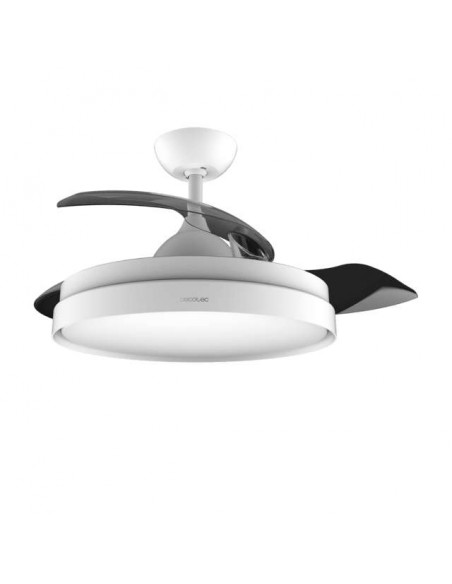 Cecotec EnergySilence Aero 4300 Invisible White Ventilador de Techo de 35W, Mando a Distancia, Luz LED