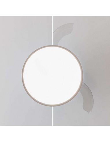 Cecotec EnergySilence Aero 4300 Invisible White Ventilador de Techo de 35W, Mando a Distancia, Luz LED