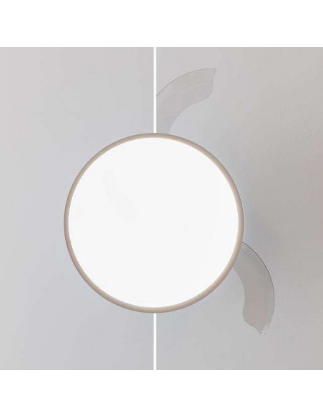 Cecotec EnergySilence Aero 4300 Invisible White Ventilador de Techo de 35W, Mando a Distancia, Luz LED