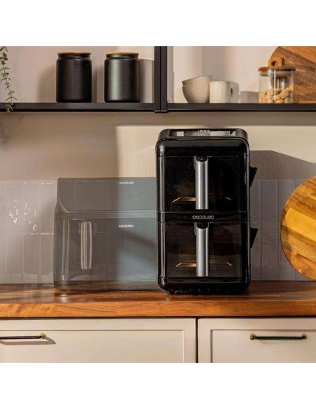 Cecotec Cecofry DuoLevel 12000 Window Freidora de aire de 12L con Ventanas, Cubetas 6L, 2900 W