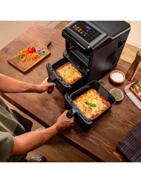 Cecotec Cecofry DuoLevel 12000 Window Freidora de aire de 12L con Ventanas, Cubetas 6L, 2900 W