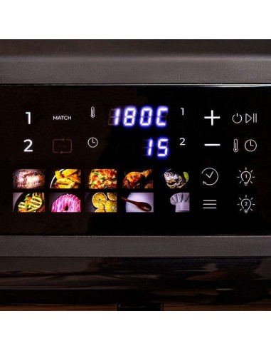 Cecotec Cecofry DuoLevel 12000 Window Freidora de aire de 12L con Ventanas, Cubetas 6L, 2900 W