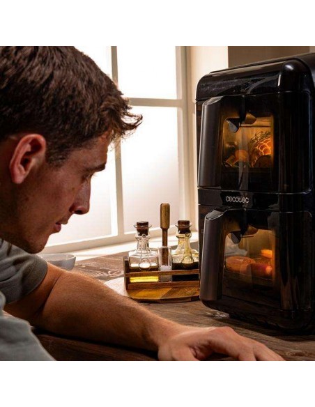 Cecotec Cecofry DuoLevel 12000 Window Freidora de aire de 12L con Ventanas, Cubetas 6L, 2900 W