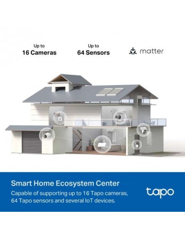 Tapo H500 Hub Inteligente con Almacenamiento Local para Cámaras, Sensores y Timbres
