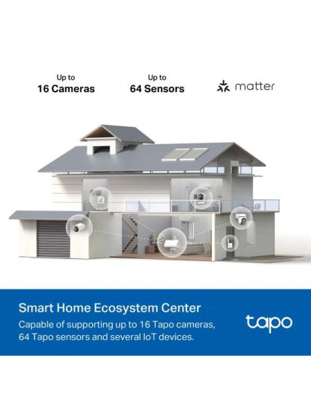 Tapo H500 Hub Inteligente con Almacenamiento Local para Cámaras, Sensores y Timbres