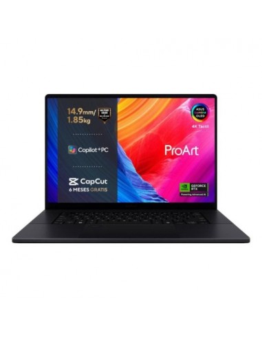 Asus ProArt P16 OLED H7606WM-SC052W Ryzen AI 9 HX-370/ 32GB/ 1TB SSD/ RTX 5060/ 16" OLED Táctil W11 Portátil