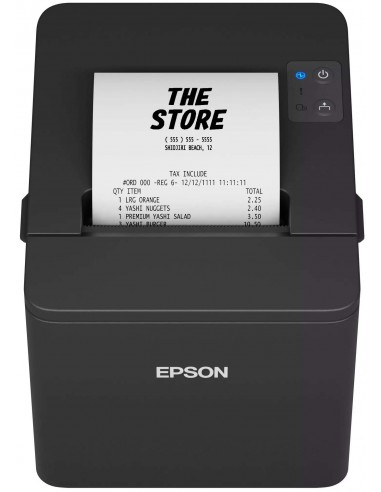 Epson TM-T20IV Impresora Térmica Ethernet USB RS-232 Cortador Automático y Códigos de Barras