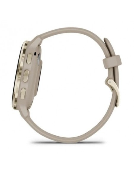 Garmin Venu 3S Smartwatch 41mm Bisel Acero Inoxidable Beige Gold con Correa de Silicona Beige Gold