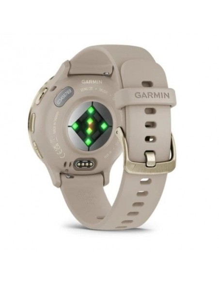 Garmin Venu 3S Smartwatch 41mm Bisel Acero Inoxidable Beige Gold con Correa de Silicona Beige Gold