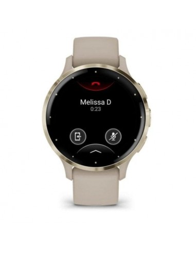 Garmin Venu 3S Smartwatch 41mm Bisel Acero Inoxidable Beige Gold con Correa de Silicona Beige Gold