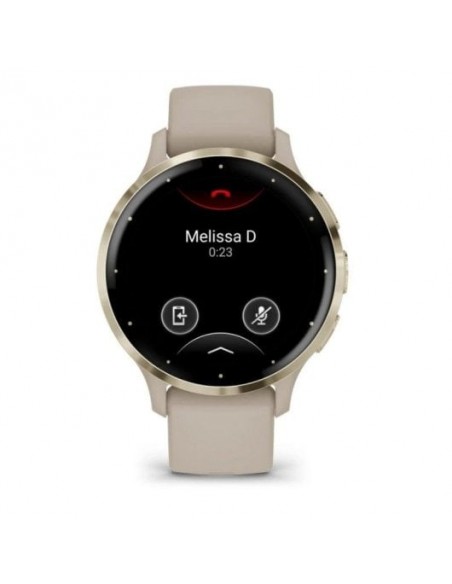 Garmin Venu 3S Smartwatch 41mm Bisel Acero Inoxidable Beige Gold con Correa de Silicona Beige Gold