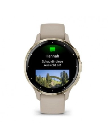 Garmin Venu 3S Smartwatch 41mm Bisel Acero Inoxidable Beige Gold con Correa de Silicona Beige Gold