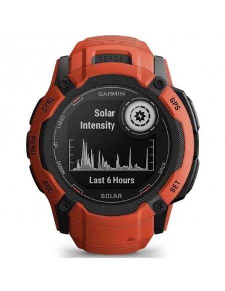 Garmin Instinct 2X Solar Smartwatch 50mm GPS Rojo