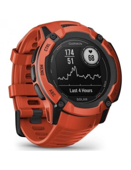 Garmin Instinct 2X Solar Smartwatch 50mm GPS Rojo