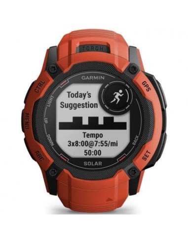 Garmin Instinct 2X Solar Smartwatch 50mm GPS Rojo