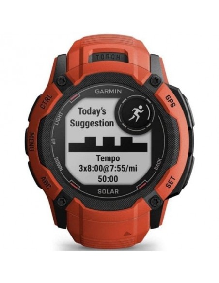 Garmin Instinct 2X Solar Smartwatch 50mm GPS Rojo