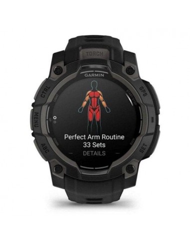 Garmin Instinct 3 Smartwatch 45mm GPS Multibanda Linterna Resistente Agua Negro