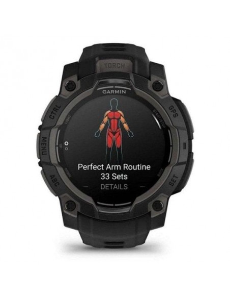 Garmin Instinct 3 Smartwatch 45mm GPS Multibanda Linterna Resistente Agua Negro