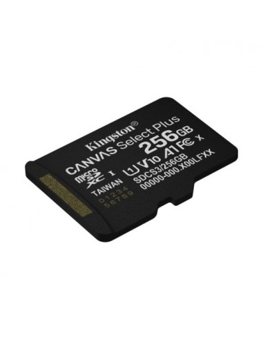 Kingston Canvas Select Plus Tarjeta MicroSDXC 256GB UHS-I V10 A1 150MB/s Negra con Adaptador SD
