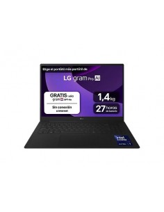LG Gram Pro 16Z90TR-E.AD88B Intel Core Ultra 7-255H/ 32GB/ 1TB SSD/ RTX 5050/ 16" W11 Portátil