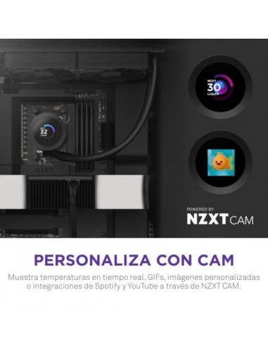 NZXT Kraken Plus Refrigeración Líquida 240mm, 2 Ventiladores Display TFT Negra