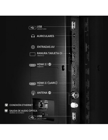 Hisense 85A6Q 85" LED 4K UltraHD HDR10+ Dolby Audio Televisor