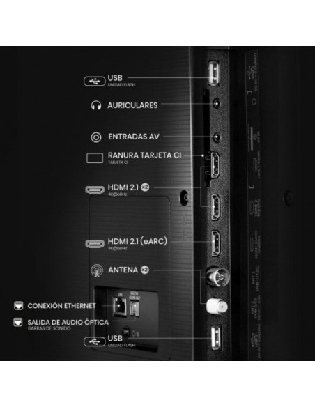Hisense 85A6Q 85" LED 4K UltraHD HDR10+ Dolby Audio Televisor