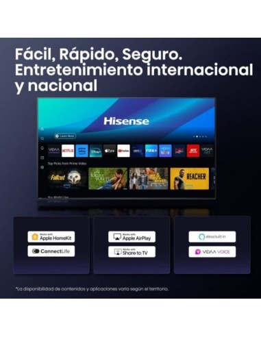 Hisense 43A6Q 43" LED 4K UltraHD HDR10+ Dolby Audio Televisor