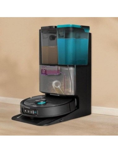 Cecotec Conga 15090 SpinArm Home&Wash Robot Aspirador con Tecnología Láser de Navegación. Base de autovaciado