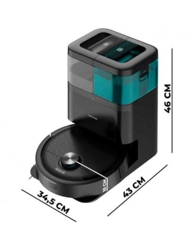Cecotec Conga 15090 SpinArm Home&Wash Robot Aspirador con Tecnología Láser de Navegación. Base de autovaciado
