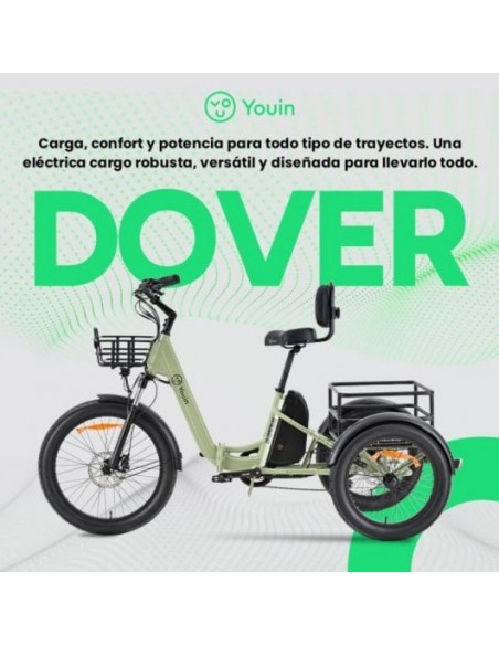 Youin Dover BK6000 Triciclo Eléctrico Plegable Aluminio 250W