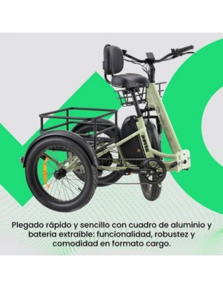 Youin Dover BK6000 Triciclo Eléctrico Plegable Aluminio 250W